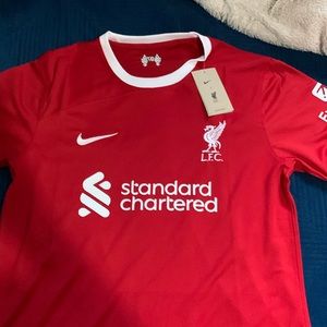 NIKE LIVERPOOL FC 2023/24 STADIUM HOME - GYM RED/WHITE size large